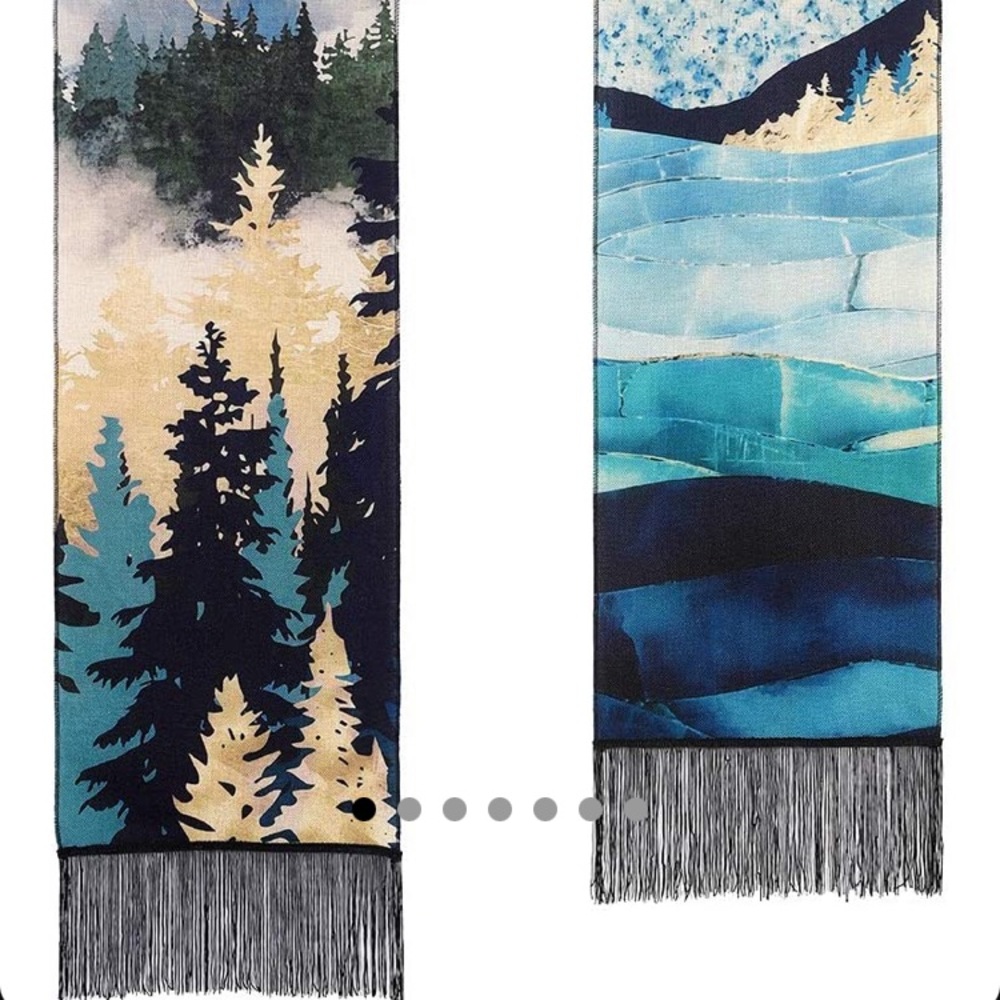 Retro Forest Mountain Vintage Retro Nature Pop Art Abstrct Dorm Tapestry Decor - Picture 6 of 9